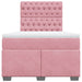 Pat box spring cu saltea, negru, 120x190 cm, catifea - WALTI WALTI