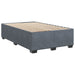 Pat box spring cu saltea, gri închis, 120x190 cm, catifea - WALTI WALTI