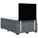 Pat box spring cu saltea, gri închis, 120x190 cm, catifea - WALTI WALTI
