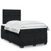 Pat box spring cu saltea, negru, 120x190 cm, catifea - WALTI WALTI