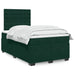 Pat box spring cu saltea, verde închis, 120x190 cm, catifea - WALTI WALTI