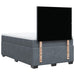 Pat box spring cu saltea, gri închis, 120x200 cm, catifea - WALTI WALTI