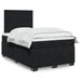 Pat box spring cu saltea, negru, 120x200 cm, catifea - WALTI WALTI