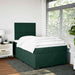 Pat box spring cu saltea, verde închis, 120x200 cm, catifea - WALTI WALTI