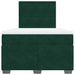 Pat box spring cu saltea, verde închis, 120x200 cm, catifea - WALTI WALTI