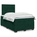 Pat box spring cu saltea, verde închis, 120x200 cm, catifea - WALTI WALTI