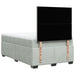 Pat continental cu saltea, gri deschis, 120x200 cm, catifea - WALTI WALTI