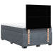 Pat box spring cu saltea, gri închis, 120x200 cm, catifea - WALTI WALTI