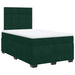 Pat box spring cu saltea, verde închis, 120x200 cm, catifea - WALTI WALTI