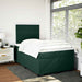 Pat box spring cu saltea, verde închis, 120x200 cm, catifea - WALTI WALTI