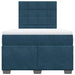 Pat box spring cu saltea, albastru, 120x200 cm, catifea - WALTI WALTI