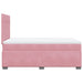 Pat box spring cu saltea, roz, 120x200 cm, catifea - WALTI WALTI