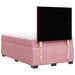 Pat box spring cu saltea, roz, 120x200 cm, catifea - WALTI WALTI