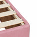 Pat box spring cu saltea, roz, 120x200 cm, catifea - WALTI WALTI