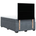 Pat box spring cu saltea, gri închis, 120x200 cm, catifea - WALTI WALTI