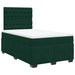 Pat box spring cu saltea, verde închis, 120x200 cm, catifea - WALTI WALTI