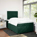 Pat box spring cu saltea, verde închis, 120x200 cm, catifea - WALTI WALTI