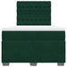 Pat box spring cu saltea, verde închis, 120x200 cm, catifea - WALTI WALTI