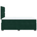 Pat box spring cu saltea, verde închis, 120x200 cm, catifea - WALTI WALTI