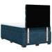 Pat box spring cu saltea, albastru, 120x200 cm, catifea - WALTI WALTI