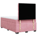 Pat box spring cu saltea, roz, 120x200 cm, catifea - WALTI WALTI