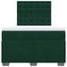Pat box spring cu saltea, verde închis, 120x200 cm, catifea - WALTI WALTI
