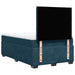 Pat box spring cu saltea, albastru, 120x200 cm, catifea - WALTI WALTI