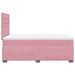 Pat box spring cu saltea, roz, 120x200 cm, catifea - WALTI WALTI