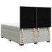 Pat box spring cu saltea, gri deschis, 140x190 cm, catifea - WALTI WALTI