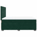 Pat box spring cu saltea, verde închis, 140x190 cm, catifea - WALTI WALTI