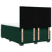 Pat box spring cu saltea, verde închis, 140x190 cm, catifea - WALTI WALTI