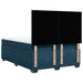 Pat box spring cu saltea, albastru, 140x190 cm, catifea - WALTI WALTI