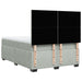 Pat box spring cu saltea, gri deschis, 140x190 cm, catifea - WALTI WALTI