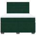 Pat box spring cu saltea, verde închis, 140x190 cm, catifea - WALTI WALTI