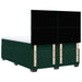 Pat box spring cu saltea, verde închis, 140x190 cm, catifea - WALTI WALTI