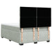 Pat box spring cu saltea, gri deschis, 140x190 cm, catifea - WALTI WALTI