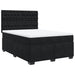 Pat box spring cu saltea, negru, 140x190 cm, catifea - WALTI WALTI