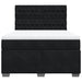 Pat box spring cu saltea, negru, 140x190 cm, catifea - WALTI WALTI