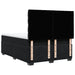 Pat box spring cu saltea, negru, 140x190 cm, catifea - WALTI WALTI
