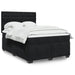 Pat box spring cu saltea, negru, 140x190 cm, catifea - WALTI WALTI