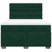 Pat box spring cu saltea, verde închis, 140x190 cm, catifea - WALTI WALTI