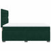 Pat box spring cu saltea, verde închis, 140x190 cm, catifea - WALTI WALTI