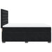Pat box spring cu saltea, negru, 140x190 cm, catifea - WALTI WALTI