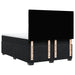 Pat box spring cu saltea, negru, 140x190 cm, catifea - WALTI WALTI