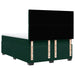 Pat box spring cu saltea, verde închis, 140x190 cm, catifea - WALTI WALTI