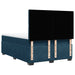 Pat box spring cu saltea, albastru, 140x190 cm, catifea - WALTI WALTI