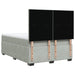 Pat box spring cu saltea, gri deschis, 140x200 cm, catifea - WALTI WALTI