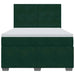 Pat box spring cu saltea, verde închis, 140x200 cm, catifea - WALTI WALTI