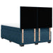 Pat box spring cu saltea, albastru, 140x200 cm, catifea - WALTI WALTI