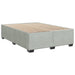 Pat box spring cu saltea, gri deschis, 140x200 cm, catifea - WALTI WALTI